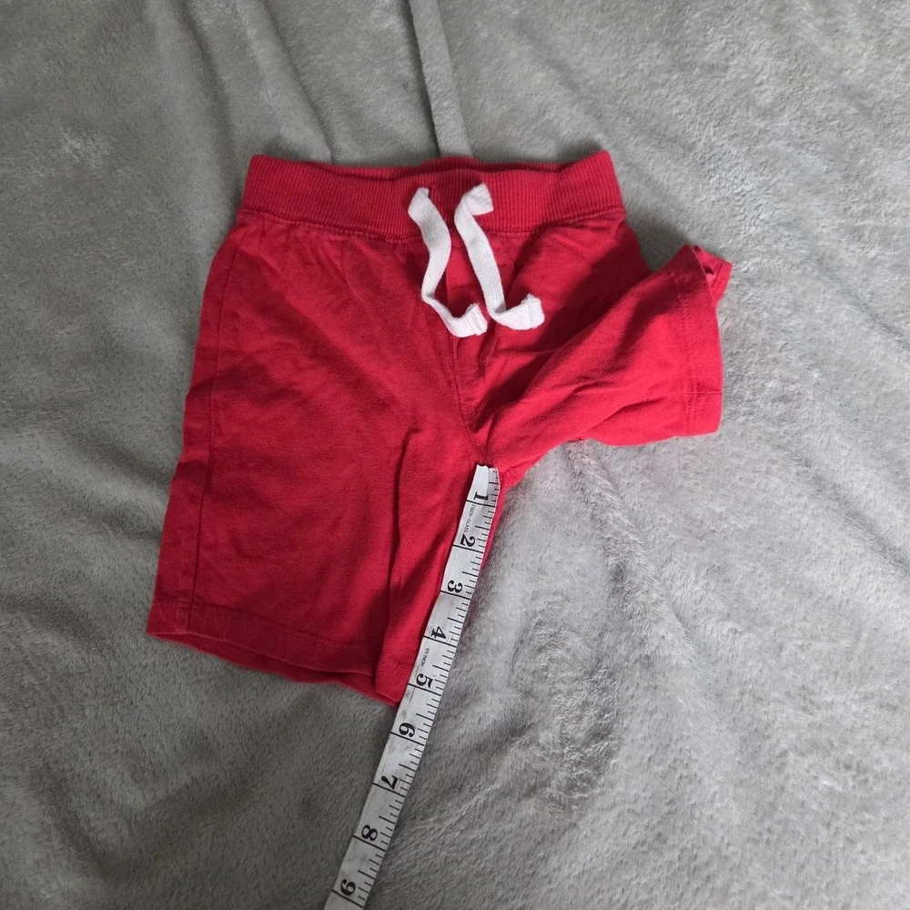 Old Navy Boys Size 3T Drawstring Pull On Fleece Shorts Red